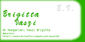 brigitta vaszi business card